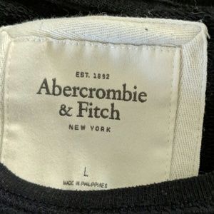 ABERCROMBIE FITCH sweatshirt NAVY size LARGE